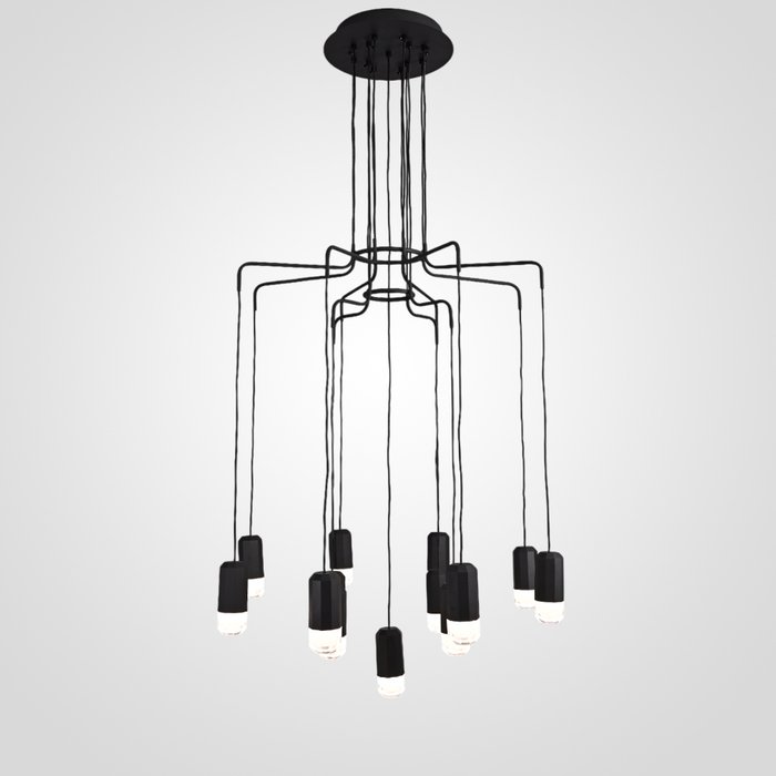 Wireflow LED Black Suspension lam 13 патронов Wireflow LED Black Suspension lam 13 патронов
