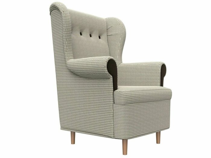 Кресло Торин серо-бежевого цвета - лучшие Интерьерные кресла в INMYROOM