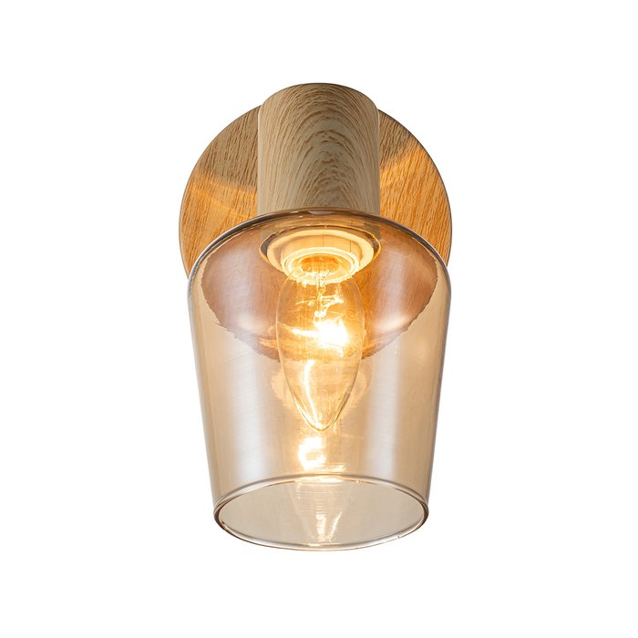 Настенный светильник Escada 691/1A E14*40W Wood WOODY - лучшие Бра и настенные светильники в INMYROOM