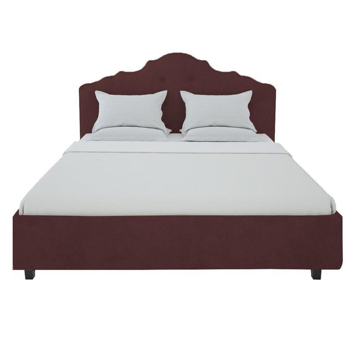 Кровать Palace Велюр Коричневый 200x200 - купить Кровати для спальни по цене 102000.0