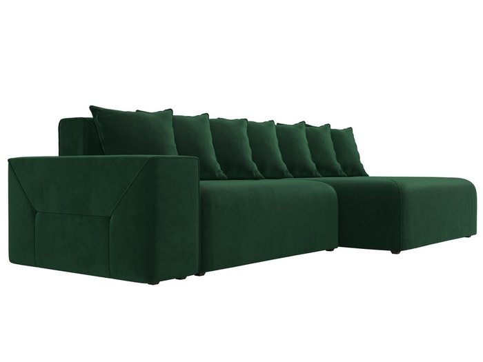 Угловой диван-кровать Кёльн зеленого цвета правый угол - лучшие Угловые диваны в INMYROOM