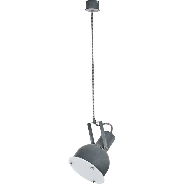 Подвесной светильник Industrial на сером тросе 