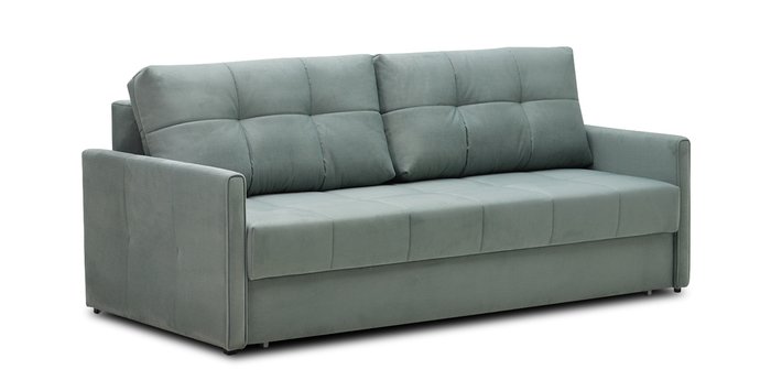Прямой диван-кровать Престон голубого цвета - купить Прямые диваны по цене 29330.0