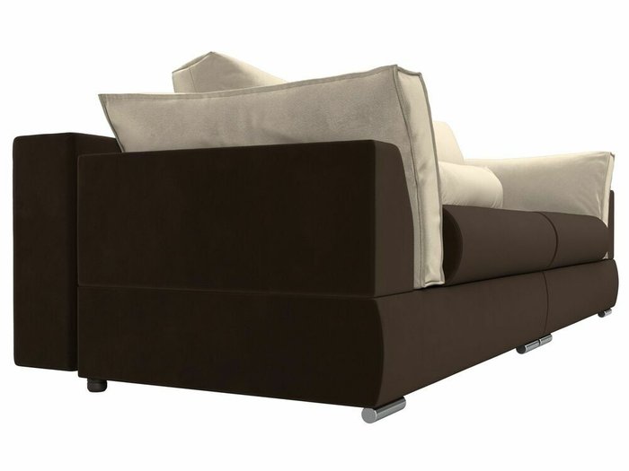 Прямой диван-кровать Пекин коричнево-бежевого цвета - лучшие Прямые диваны в INMYROOM