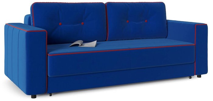 Диван-кровать Принстон синего цвета