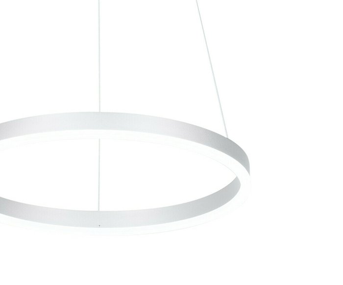 Подвесной светодиодный светильник Тор белого цвета - купить Подвесные светильники по цене 12900.0
