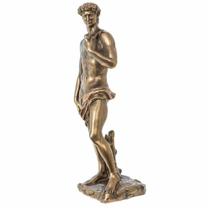 Фигура декоративная Давид золотого цвета - купить Фигуры и статуэтки по цене 4108.0