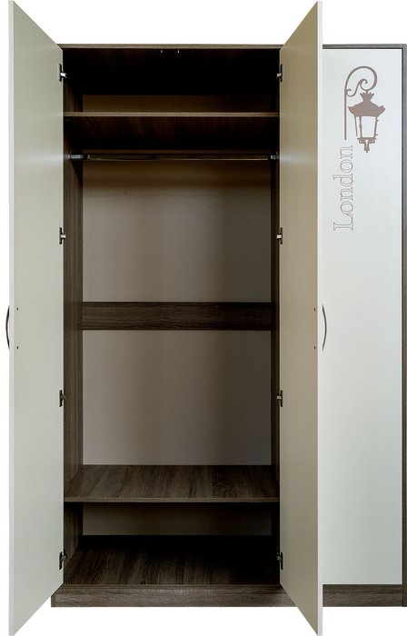 Шкаф для одежды Бритиш кремово-коричневого цвета - лучшие Детские шкафы в INMYROOM