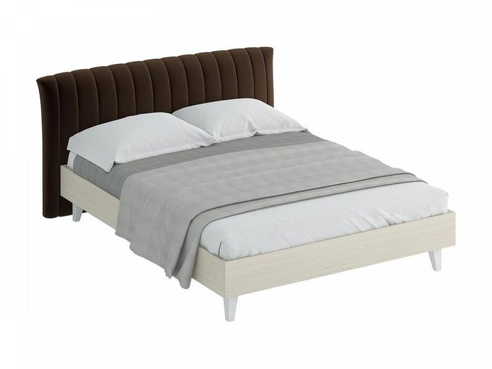 Кровать "Queen Anastasia" с темно-коричневым изголовьем 160х200 