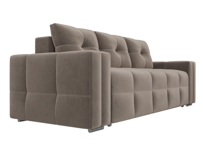 Прямой диван-кровать Леос коричневого цвета - лучшие Прямые диваны в INMYROOM