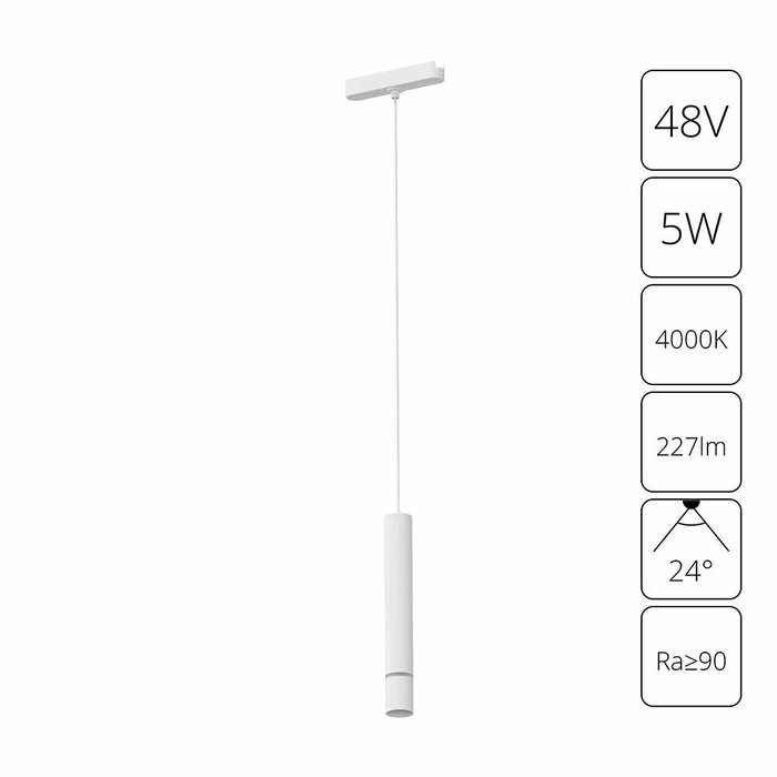 Магнитный трековый светильник Arte Lamp RAPID A6159PL-1WH Магнитный трековый светильник Arte Lamp RAPID A6159PL-1WH