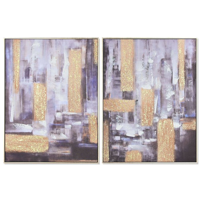 Картина Абстракция современный 62 x 4,5 x 82 cm (2 штук)