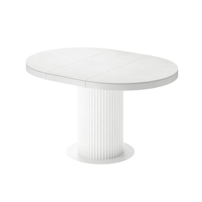 Раздвижной обеденный стол Меб M белого цвета - лучшие Обеденные столы в INMYROOM