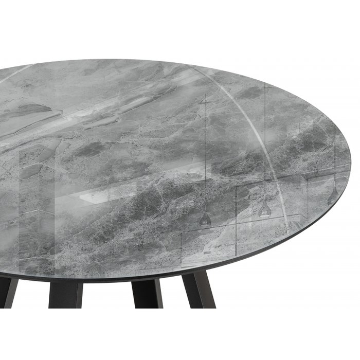 Обеденный стол Норфолк серо-черного цвета - лучшие Обеденные столы в INMYROOM