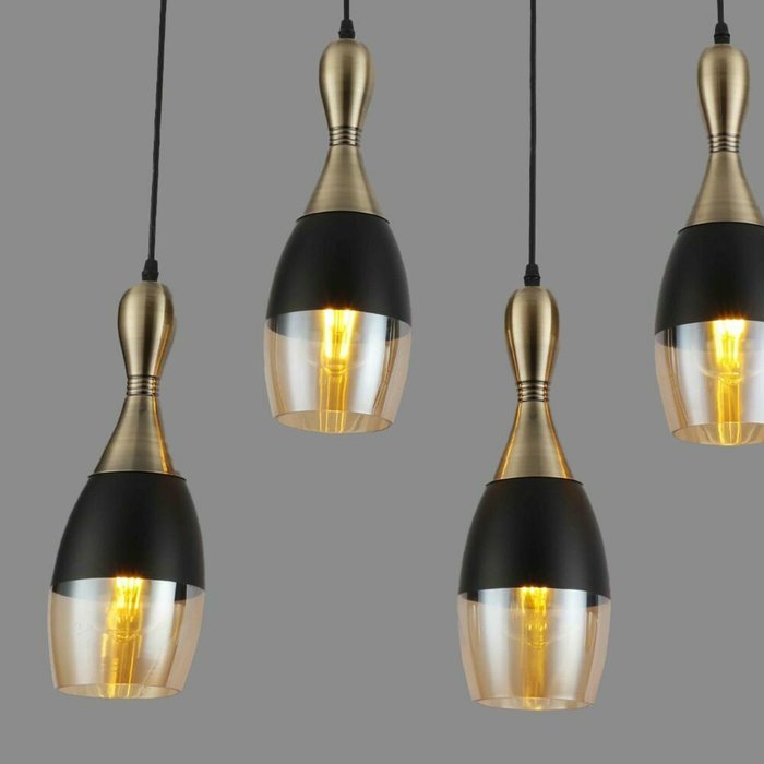 Подвесной светильник F4124-52 (стекло, цвет янтарный) - купить Подвесные светильники по цене 23038 Подвесной светильник F4124-52 (стекло, цвет янтарный) - купить Подвесные светильники по цене 23038