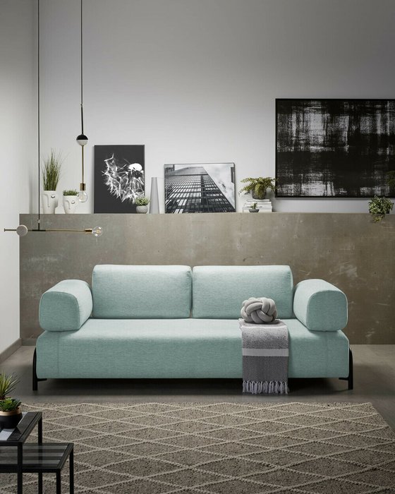 Подушка-подлокотник Turquoise Compo для дивана - лучшие Декоративные подушки в INMYROOM