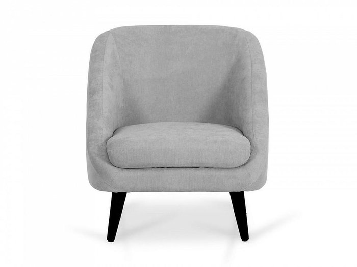 Кресло Corsica серого цвета с черными ножками 