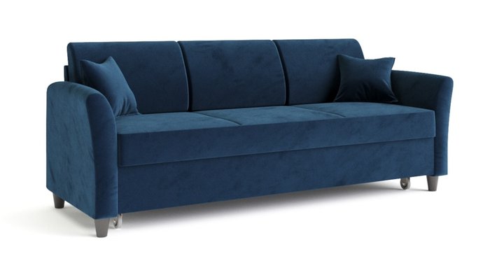 Диван-кровать Катарина темно-синего цвета - купить Прямые диваны по цене 51625.0