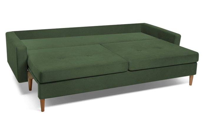 Диван-кровать Дэн зеленого цвета - купить Прямые диваны по цене 42330.0