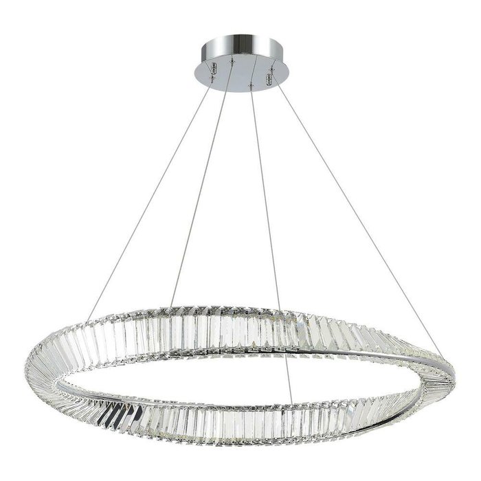 Светильник подвесной ST-Luce Хром/Прозрачный LED 1*58W 4000K RITORTO - купить Подвесные люстры по цене 53400.0