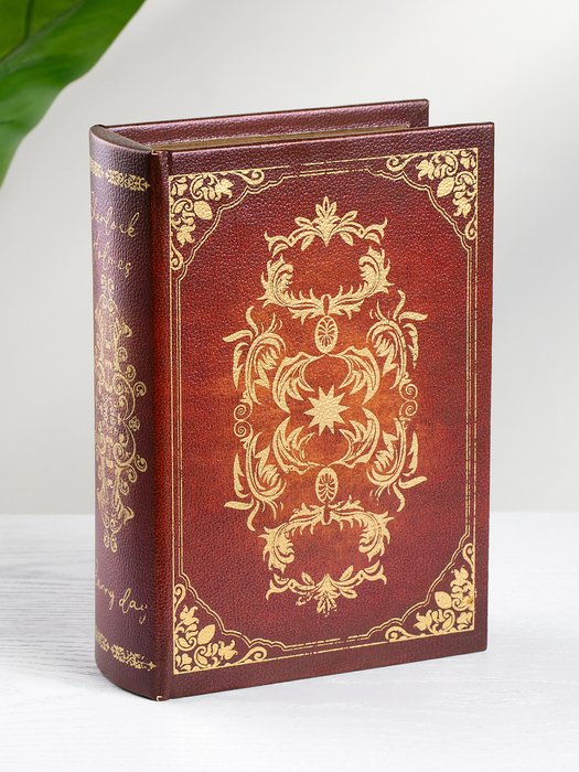 Шкатулка в виде книги красного цвета - купить Шкатулки по цене 1380.0