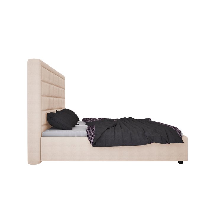 Кровать Elizabeth Велюр Светло-бежевый 180х200 - лучшие Кровати для спальни в INMYROOM