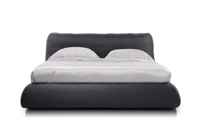 Кровать Husky 180х200 серого цвета с подъемным механизмом и ортопедической решеткой  - лучшие Кровати для спальни в INMYROOM