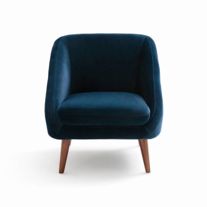 Кресло винтажное Séméon синего цвета - купить Интерьерные кресла по цене 33267.0