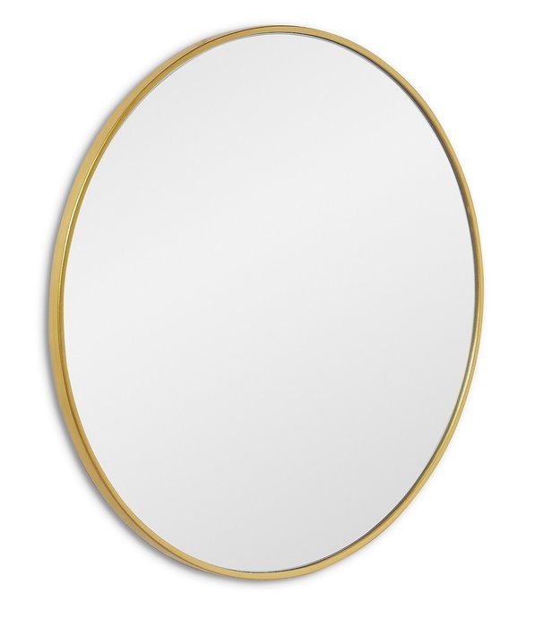 Зеркало настенное Ala S в раме золотого цвета - купить Настенные зеркала по цене 8700.0