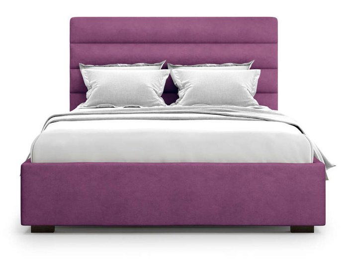 Кровать Karezza без подъемного механизма 180х200 фиолетового цвета - купить Кровати для спальни по цене 41000.0