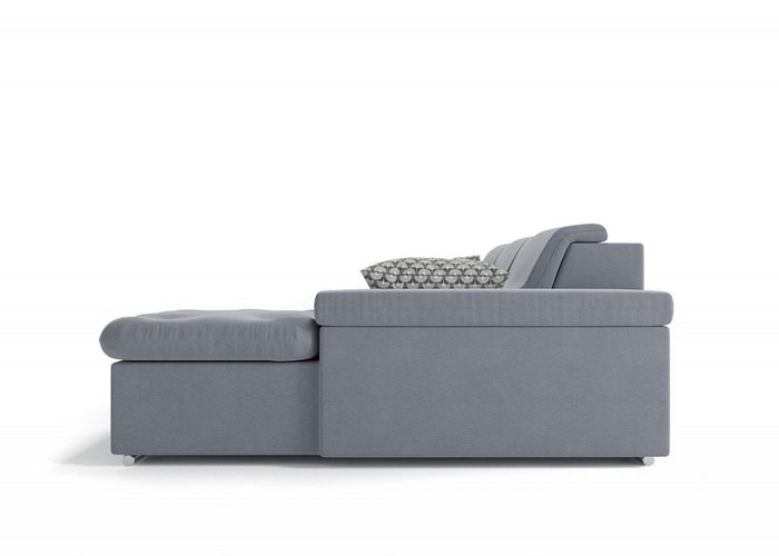 Угловой диван-кровать L серого цвета - купить Угловые диваны по цене 111400.0