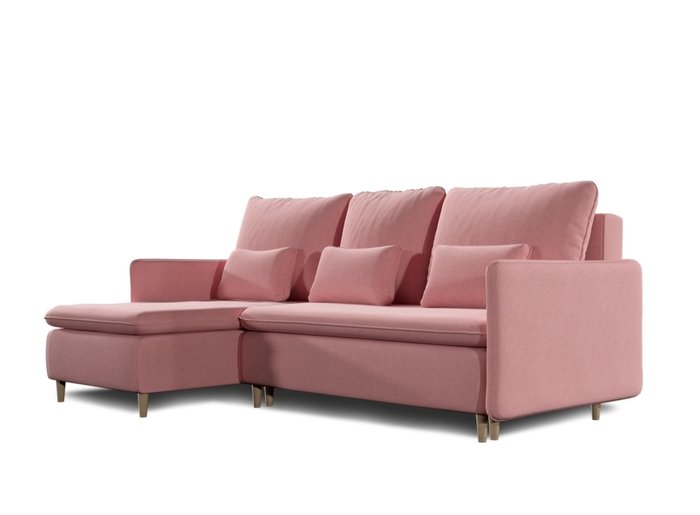 Диван-кровать Ron розового цвета - купить Угловые диваны по цене 109000.0