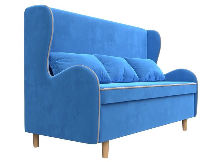 Диван Сэймон голубого цвета - лучшие Прямые диваны в INMYROOM