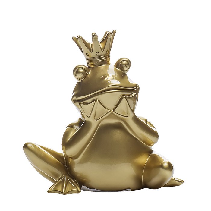 Статуэтка "Лягушка-Королева" (золотая) - купить Фигуры и статуэтки по цене 2406.0