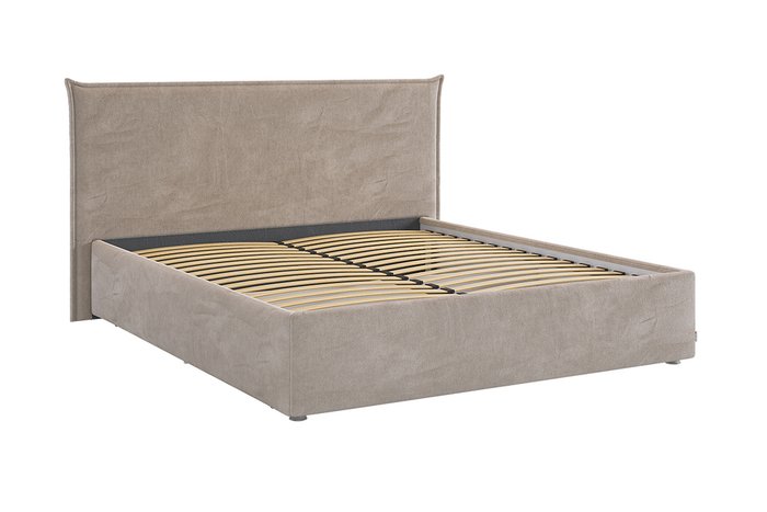 Кровать Лада 160х200 цвета латте с основанием - купить Кровати для спальни по цене 31380.0
