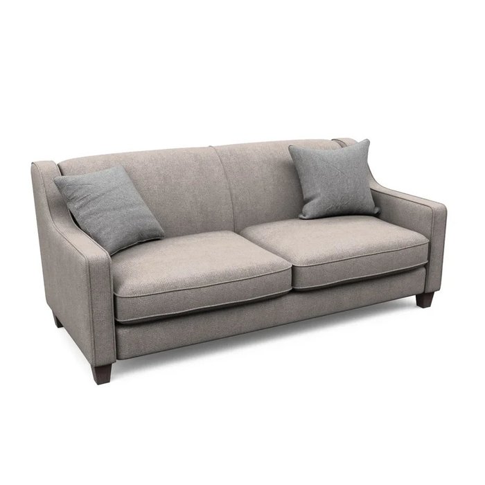 Трехместный диван Агата L бежевого цвета - купить Прямые диваны по цене 81880.0