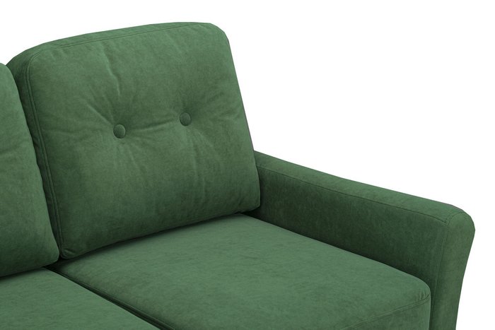 Прямой диван Руфус Премиум зеленого цвета - лучшие Прямые диваны в INMYROOM