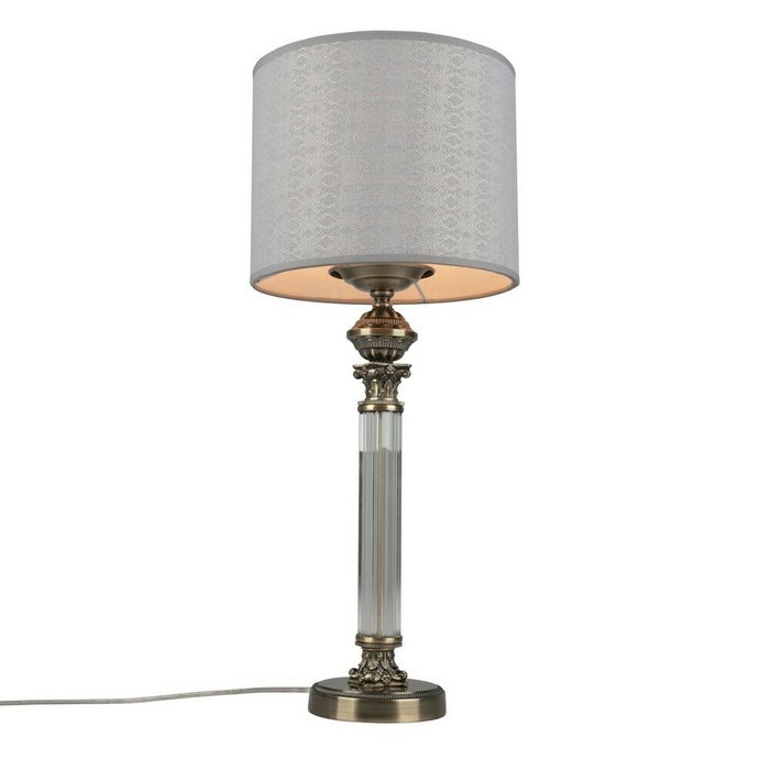 Настольная лампа Rovigo с серым абажуром