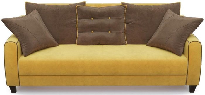 Диван-кровать прямой Френсис Флэтфорд желтого цвета - купить Прямые диваны по цене 19590.0