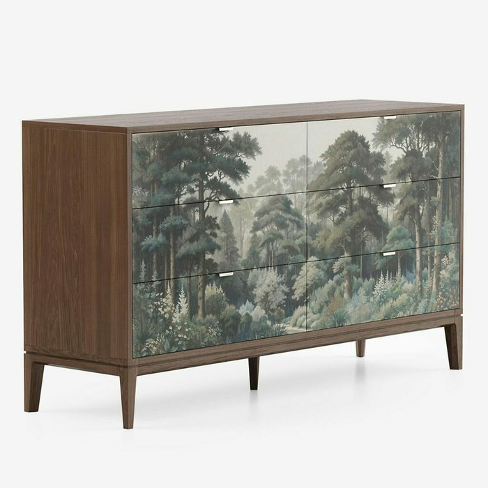 Комод Timeless TL059 коричневого цвета с принтом - купить Комоды по цене 159000.0 Комод Timeless TL059 коричневого цвета с принтом - купить Комоды по цене 159000.0