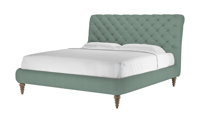Кровать Тренто 140х200 темно-мятного цвета - купить Кровати для спальни по цене 59800.0