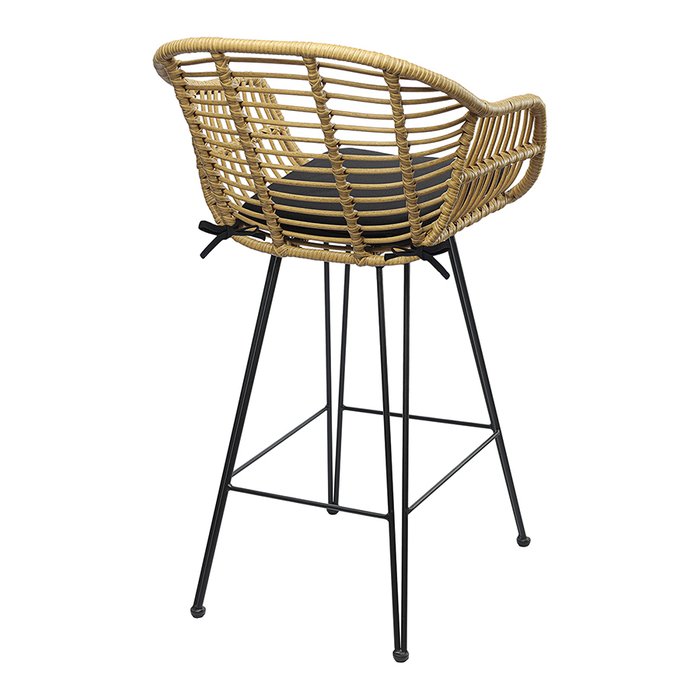 Полубарный стул Vetle Bent бежевого цвета - лучшие Садовые стулья в INMYROOM