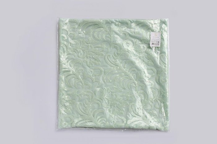Наволочка Луанна 45х45 светло-зеленого цвета - купить Чехлы для подушек по цене 2050.0