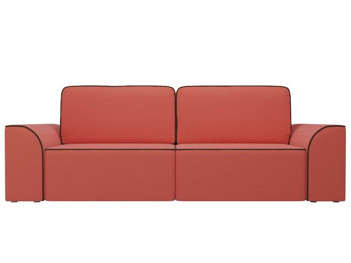 Прямой диван-кровать Вилсон кораллового цвета - купить Прямые диваны по цене 49990.0