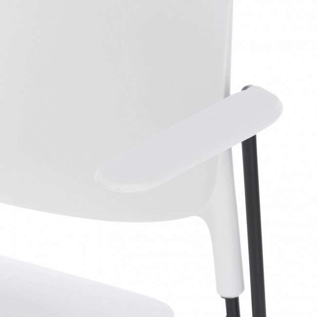 Стул Stacks Arm белого цвета - лучшие Обеденные стулья в INMYROOM