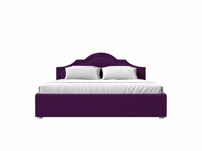 Кровать Афина 160х200 фиолетового цвета с подъемным механизмом - купить Кровати для спальни по цене 65999.0