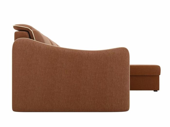 Угловой диван-кровать Скарлетт коричневого цвета - лучшие Угловые диваны в INMYROOM