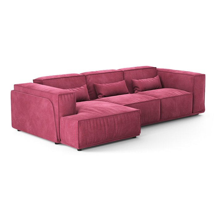 Диван-кровать угловой Vento Classic красного цвета