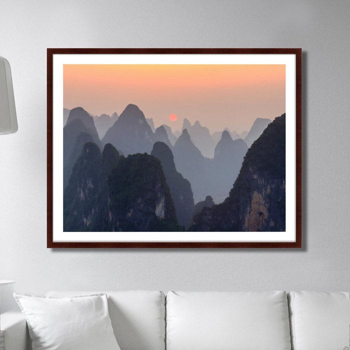 Картина Горный хребет Хуаншань восточный Китай