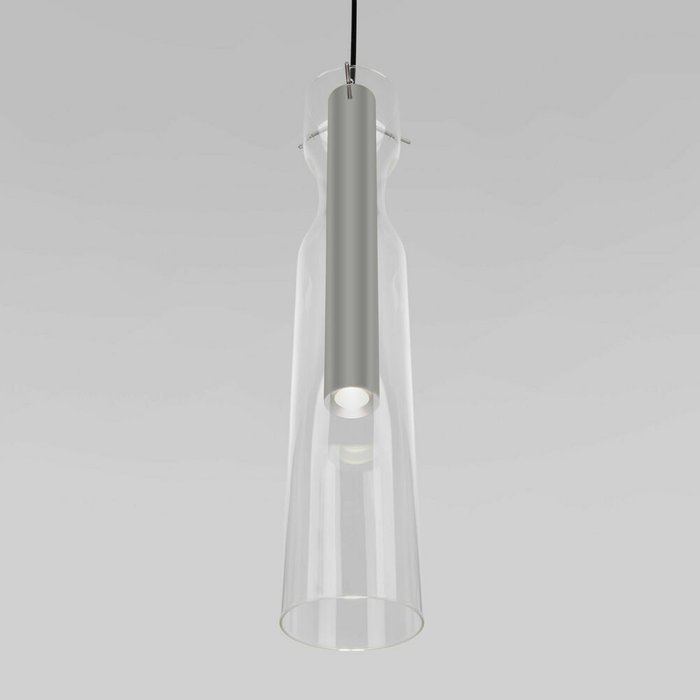 Подвесной светильник LED со стеклянным плафоном 50253/1 LED графит Swan - купить Подвесные светильники по цене 7810.0